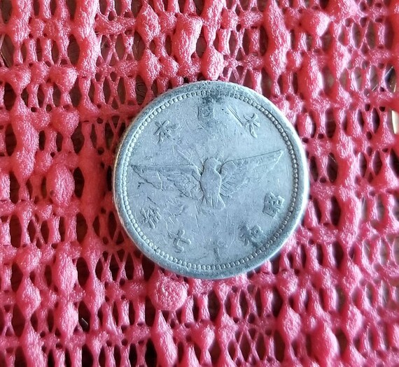 Japanese Bird and Flower Coin - Etsy