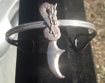 Dragon Sterling Silver Upper Arm , Statement Armband, Handmade