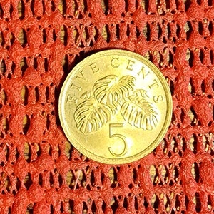Singapore 5 cents 1988