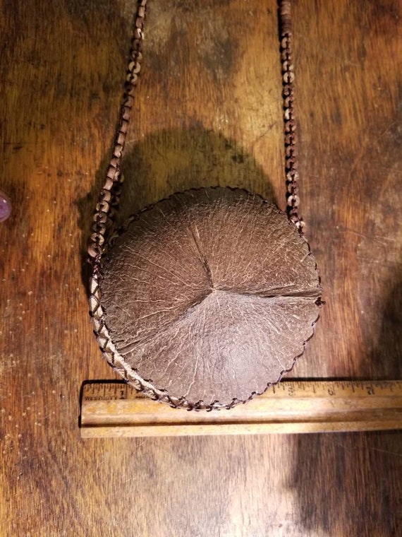 Cute pod purse, coconut purse, shell purse