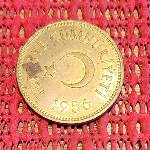 Turkey 25 kurus 1956 coin