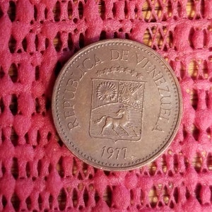 Venezuela 5 centimos 1977 coin