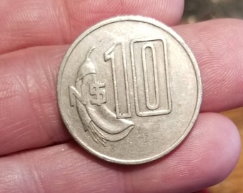 Uruguay 10 neuvos coin