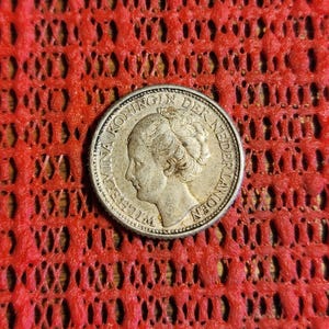 Netherlands 25 cent coin 1941 silver
