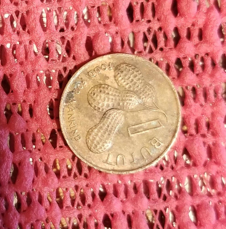 Gambia peanut 1 cent coin