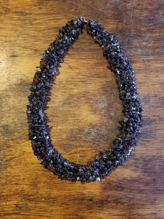 Stunning vintage Smokey Quartz necklace