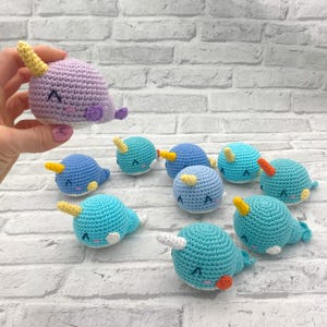 Crochet Narwhal Amigurumi: Handmade Plush Ocean Animal Toy