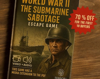 WWII Escape Room Game | Printable Spy Mission Puzzle Adventure