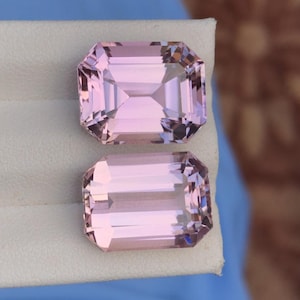 Natural Pink Kunzite Gemstone: 30.70ct Faceted Afghan Crystal