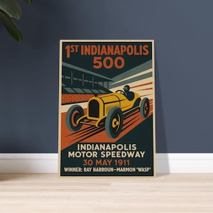 Indianapolis 500 1911 Poster – First Edition Race Print | Historic Motorsport Wall Art