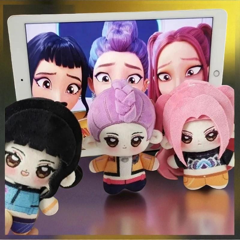 Kpop Demon Hunters Purple Tiger Plush K Pop Demon Hunters Dolls Rumi Toy Stuffed A 2025 | SE