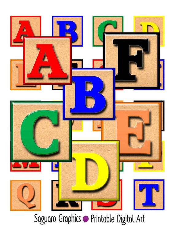 alphabet building blocks