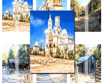 Arizona Landmarks ACEO cards (Digital Downloads) Saguaro Graphics