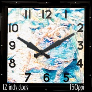 Reptiles Clock Face Art circles/squares collage sheet (digital download) Saguaro Graphics