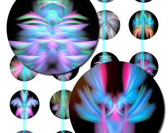 Candy Colors Fractals Art  - Instant Download Digital Art Saguaro Graphics