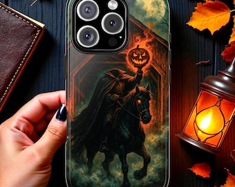 Sleepy Hollow Headless Horseman Phone Case, Gothic Halloween Folklore Cover, Spooky Case for iPhone, Google Pixel, Samsung Galaxy