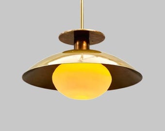 Messing Pendelleuchte: Mid-Century Dome Deckenlampe Küche Island Esszimmer Schlafzimmer Hängeleuchte