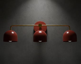 Brass Bathroom Vanity Wall Sconce: Mid century Modern Vanity Lighting Fixtures Luxury Lights