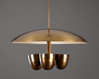 Messing Dome Pendelleuchte: Mid Century Modern Hängelampe Moderne Decken Beleuchtung