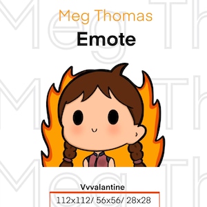 Meg Thomas Twitch Emote | Feuer Emote Discord