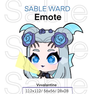 Sable Ward Twitch Emote | Cute Chibi Discord | Flashlight Emoji