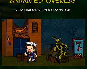 Animated Twitch Scenes | Dead by Daylight Overlay | Steve Harrington Streaming Overlay | DBD Springtrap