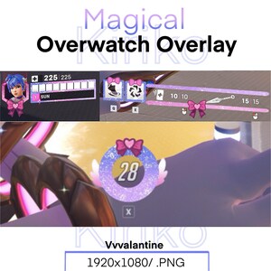 Overwatch Magical Overlay Stream | Decor | Kiriko | HUD Decoration Overwatch | Stream | OW | Twitch | OBS | YouTube | Support