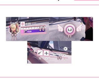 Pink Angel Mercy Overlay | Overwatch Twitch Stream HUD for OBS & Streamlabs