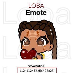 Loba Twitch Emote | Cute Chibi | Emote | Discord | DBD | Youtube | Emoji | Cute Chibi | Emote | Apex Legends | Apex Emotes