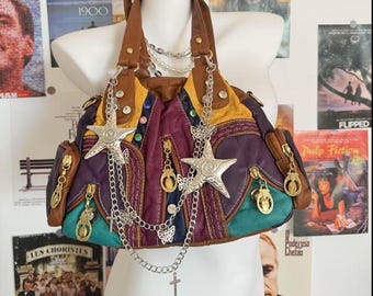 Goth Shoulder Bag Women Daily Casual Design Girl Soft PU Leather Tote Bag Crossbody Bag Y2K Accessories  Shoulder Bag with Crossbody Strap