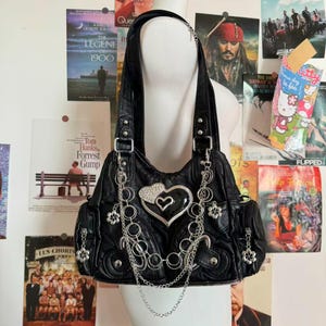 Y2k Leather Bag - Etsy