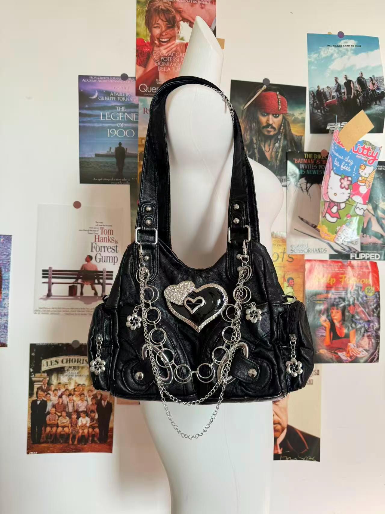 Y2k Leather Bag - Etsy