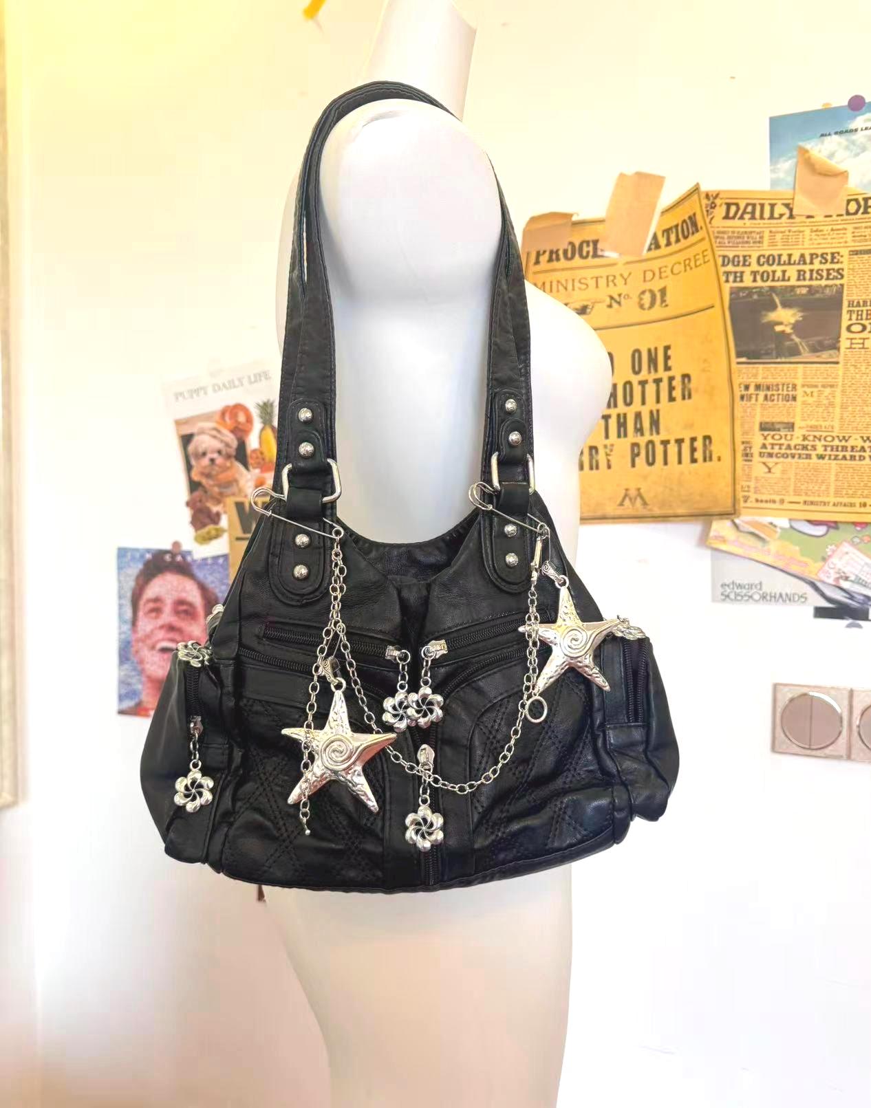 Y2k leather bag - Etsy 日本