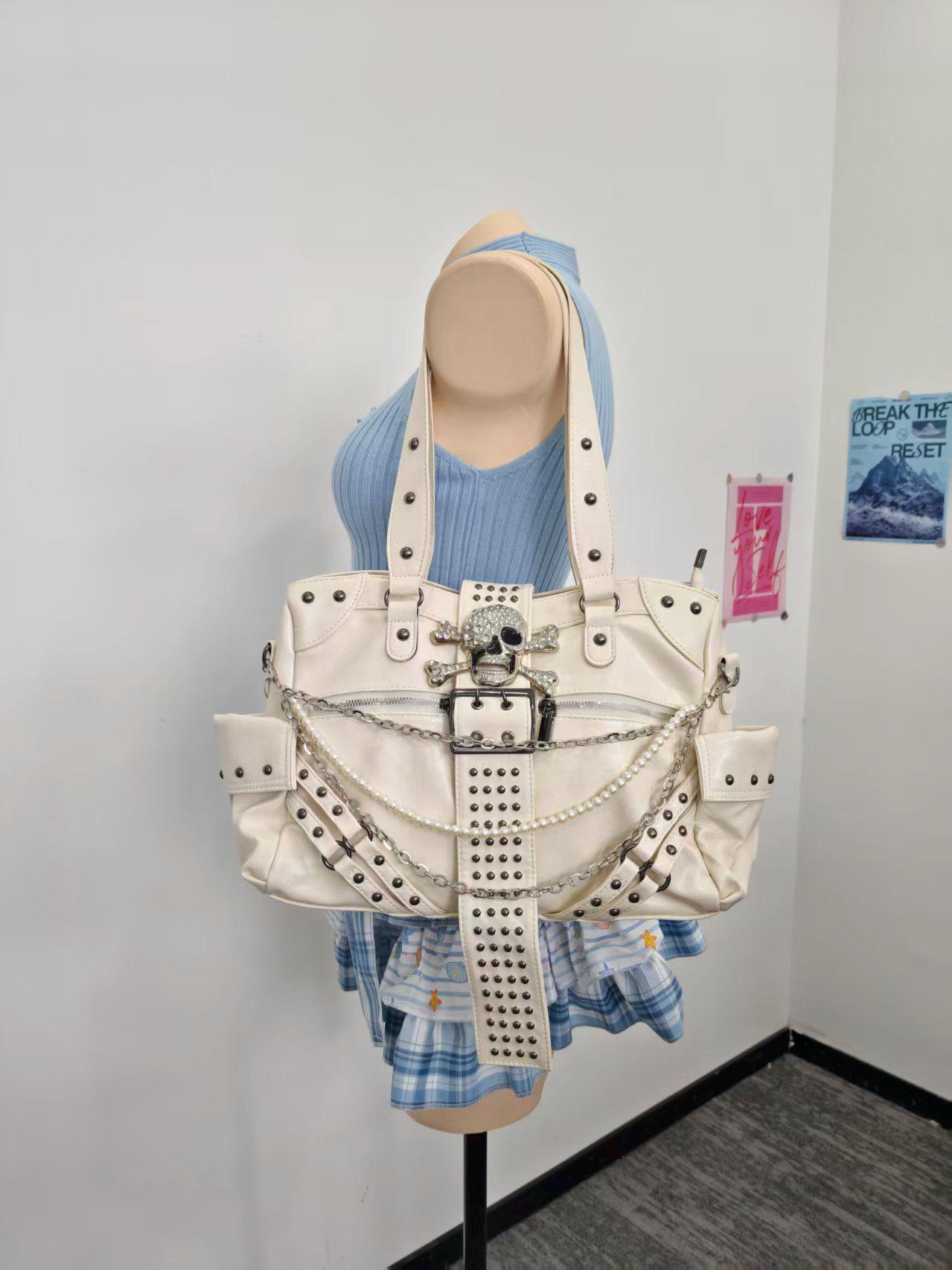 Y2k Shoulder Skull Bag - Etsy