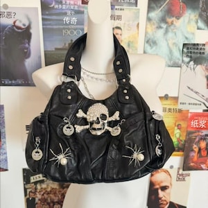 Y2k leather bag - Etsy 日本