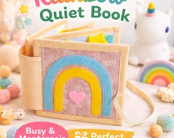 Montessori Quiet Book for Toddlers | Felt Busy Book | Sensory Activity Toy | Toddler Travel Toy | First Birthday Gift