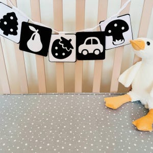 Black and White Felt Cards for Newborns