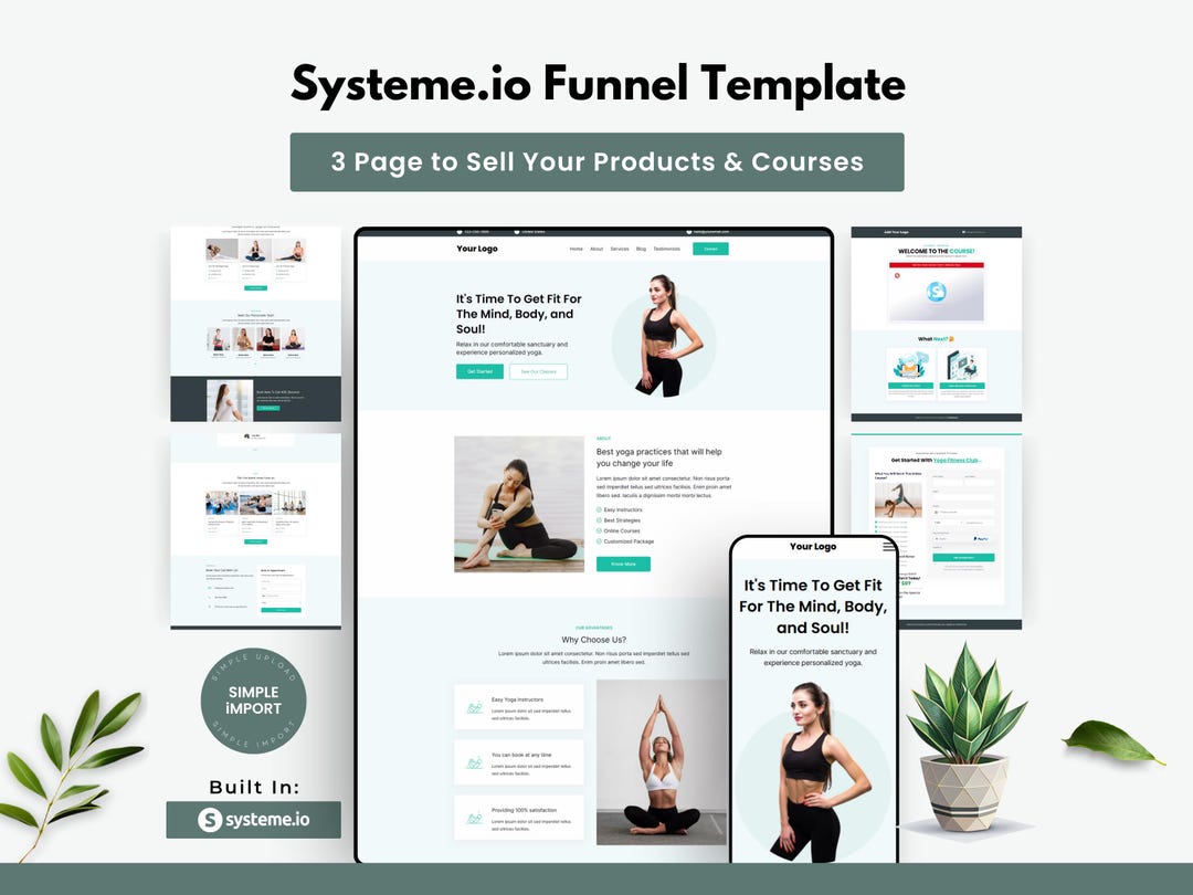 Funnels Course Sample 3 Step Coaching Funnel Template Built in Systeme.io | Sell Your Course ...