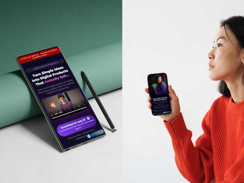 5-stegs Systeme.io-trattmall för försäljning av kurser och medlemskap (digital nedladdning) bild 6