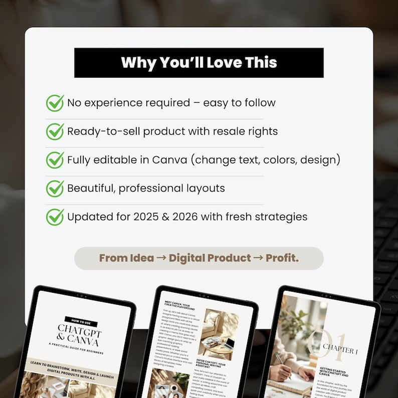 Chatgpt & Canva Guide: Digital Product Creation Ebook (PLR/MRR Template ...