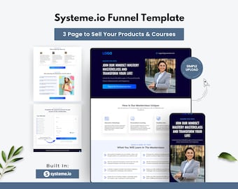 Systeme.io 3-Step Coaching Funnel Template | Digital Download