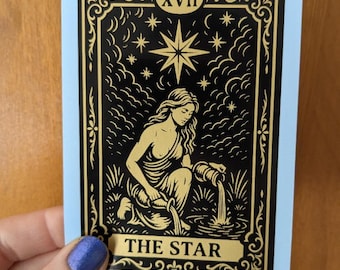 Tarot Card Sticker: The Star Vinyl Sticker