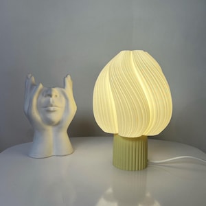 BLOSSY -  Modern Table Lamp, Functional Desk Light, Aesthetic Home Decor, Housewarming Gift, Mushroom Table Lamp and Eco Friendly Lamp