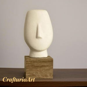 Abstract Face Sculpture Set: Modern Minimalist Home Decor Showpieces