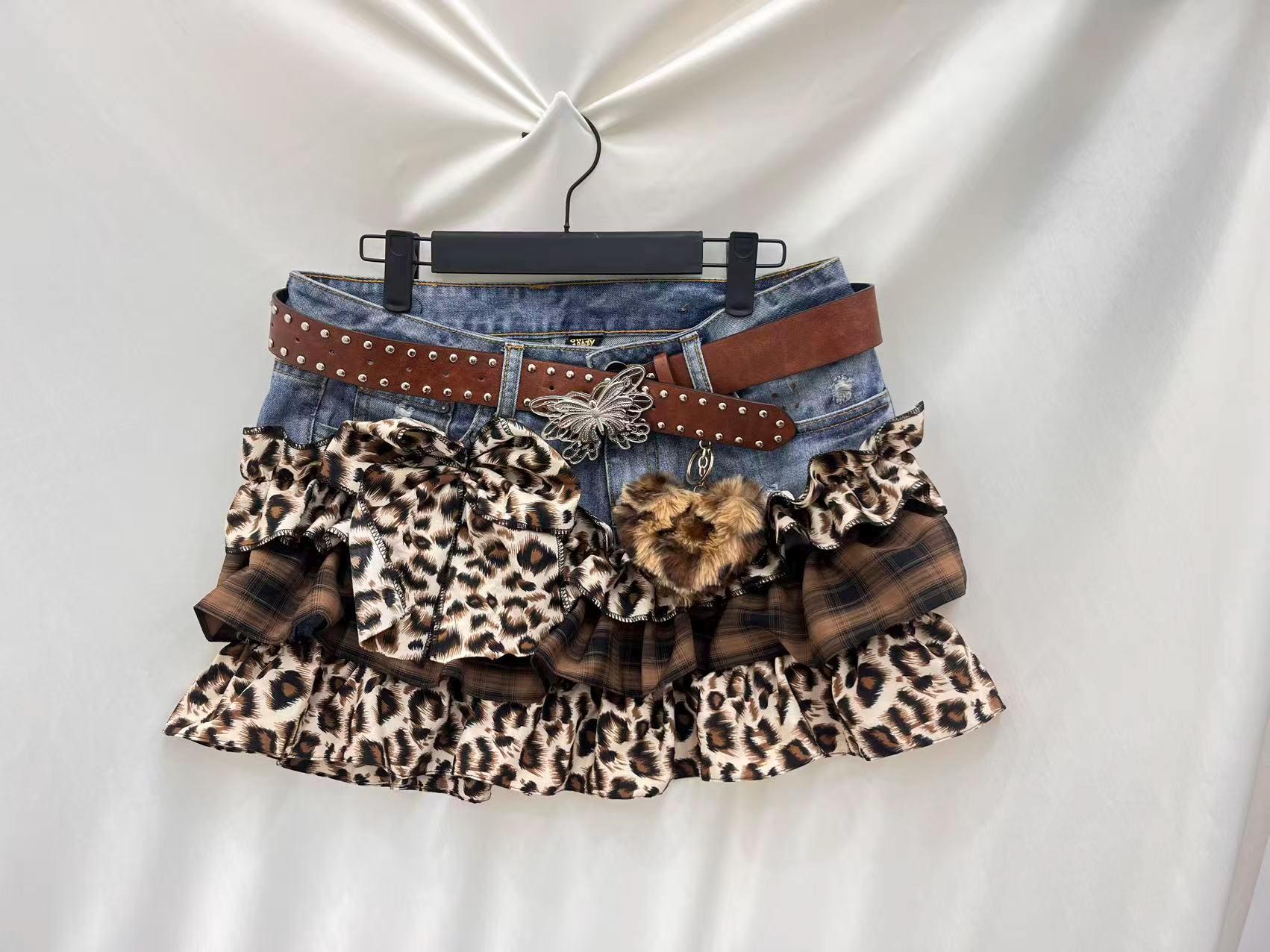 Y2k Belt Mini Skirt - Etsy