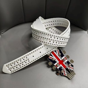 Mens White Belt Y2k - Etsy