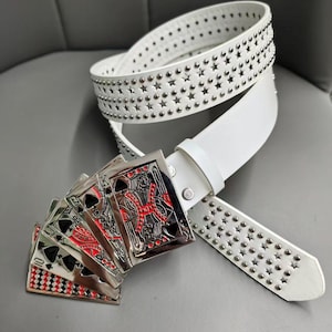 Mens White Belt Y2k - Etsy