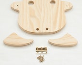 DIY Kit Holz Wandgarderobe, Holzarbeit Bauplan MusterSchablone, Wohndekor Holz Kit, HolzarbeitSchablone
