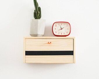 floating shelf with drawer