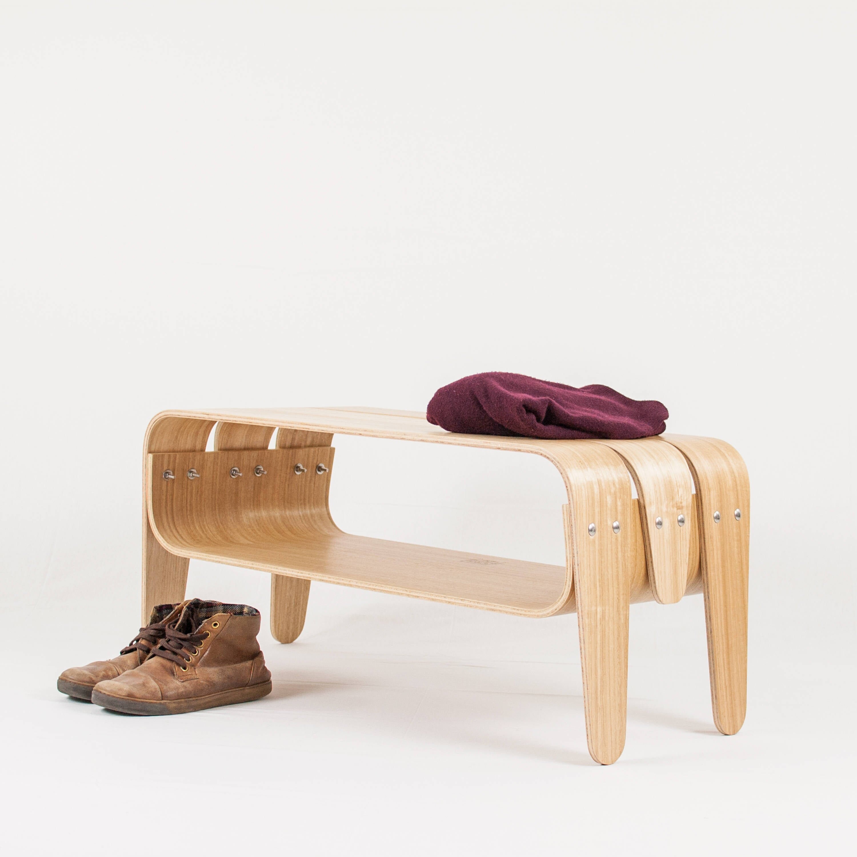 Banco recibidor con bandeja banco hall madera Banco para | Etsy